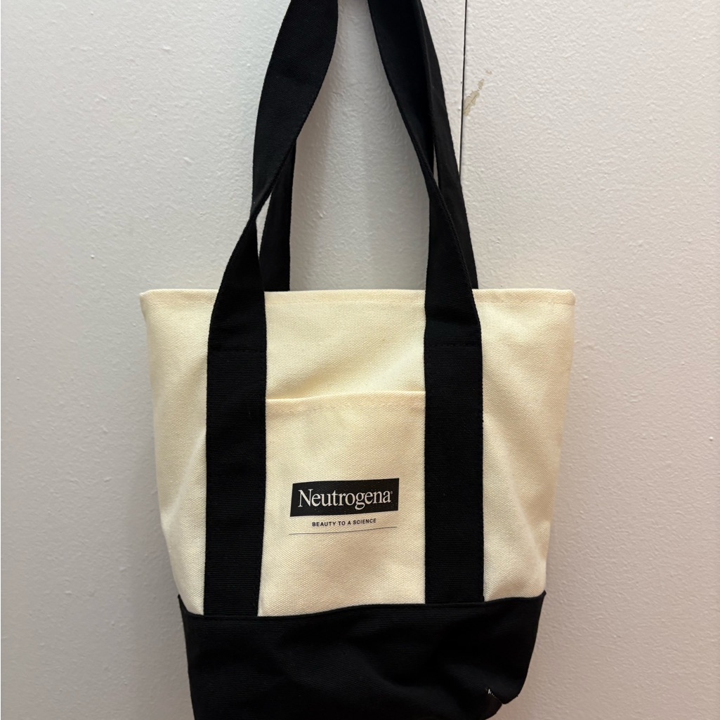 Neutrogena Black And Cream Tote Bag